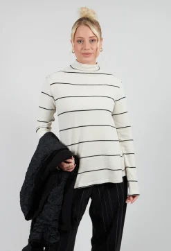 Thin Stripe Jumper in Nera