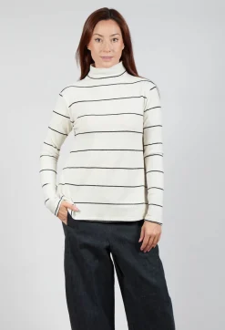 Thin Stripe Jumper in Nera