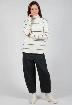 Thin Stripe Jumper in Nera