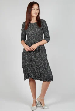 Three Quarter Sleeve Smash Dress in Eye of the Panther