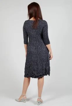 Three Quarter Sleeve Smash Dress in Leopard