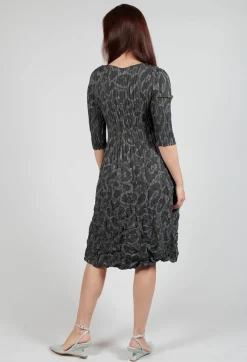 Three Quarter Sleeve Smash Dress in Eye of the Panther