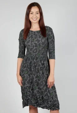 Three Quarter Sleeve Smash Dress in Eye of the Panther