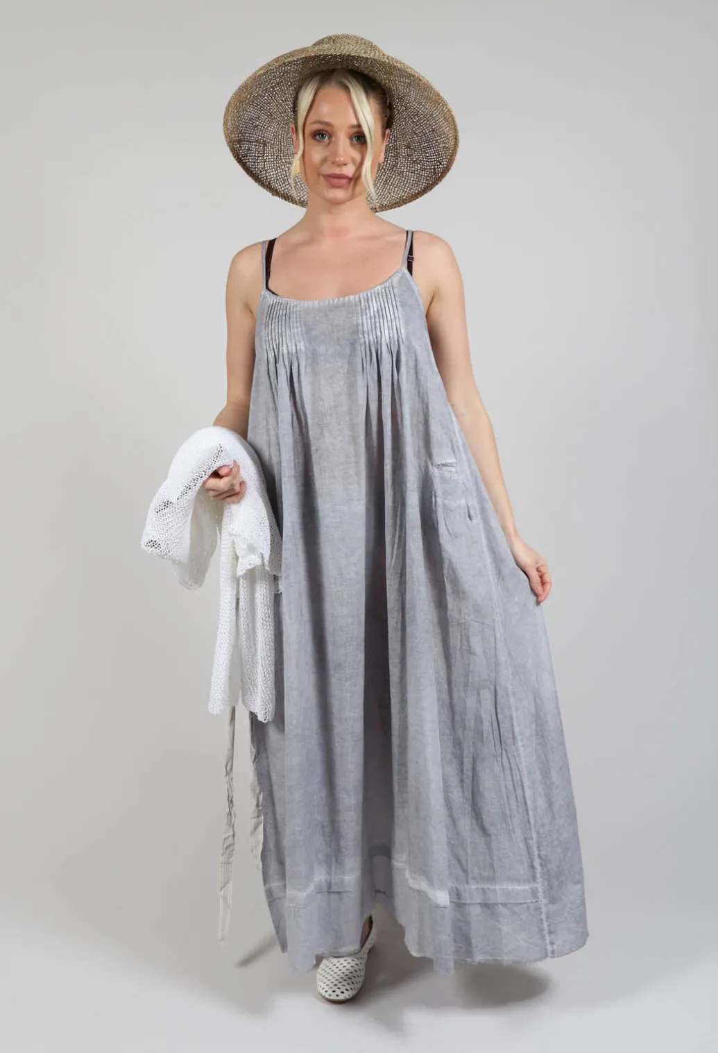 Tie Dress in Original Grey