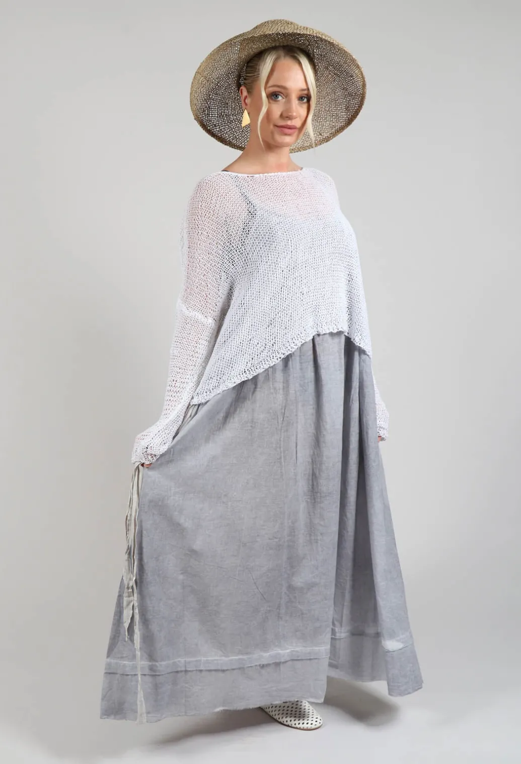 Tie Dress in Original Grey