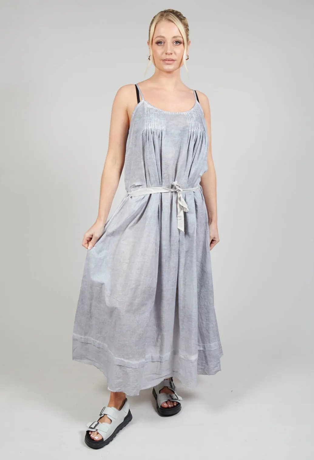 Tie Dress in Original Grey