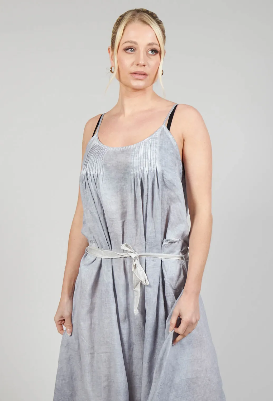 Tie Dress in Original Grey