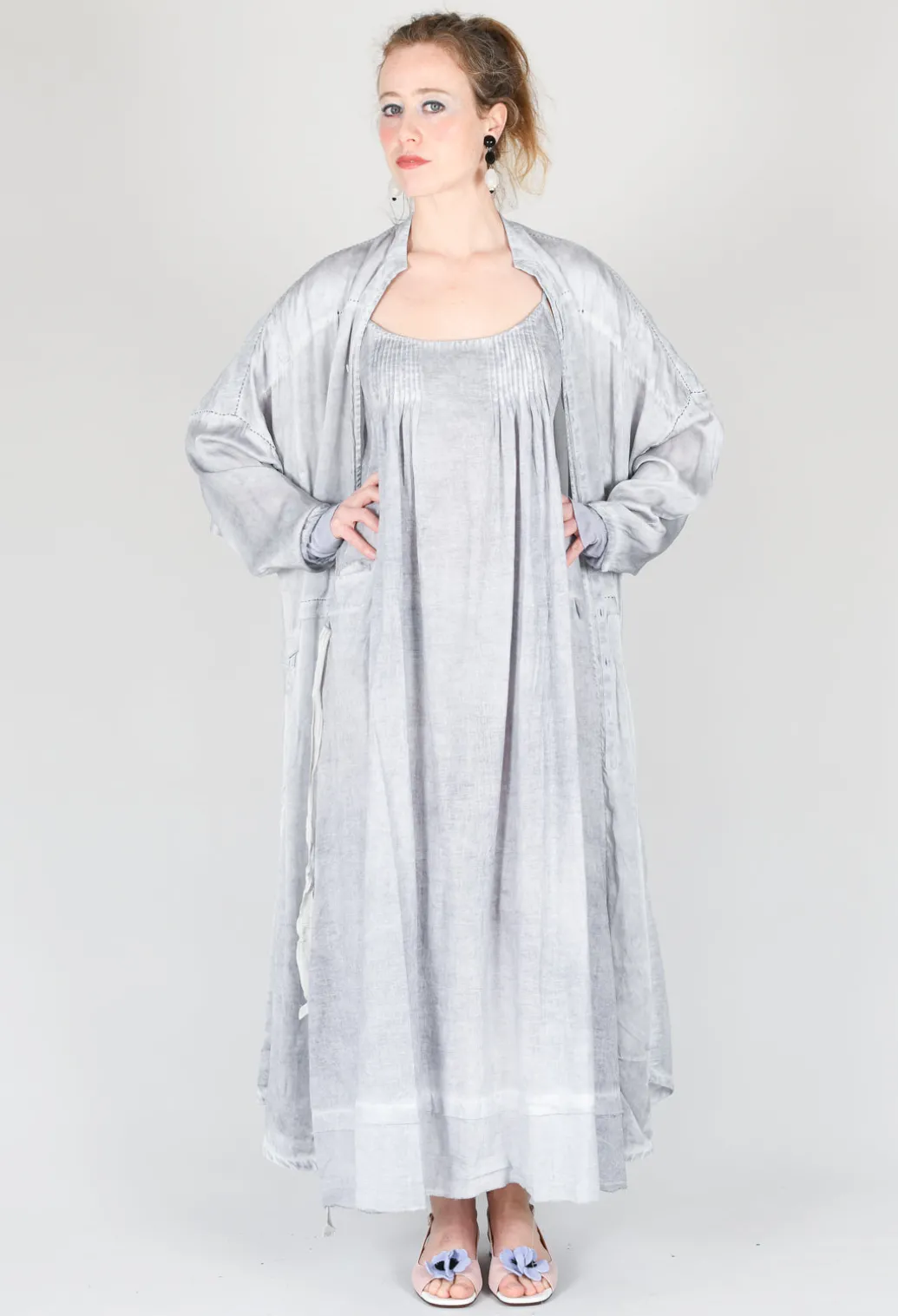 Tie Dress in Original Grey