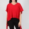 Tie Sides Sweater Vest in Red