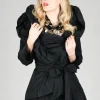 Tiered Jacket in Black