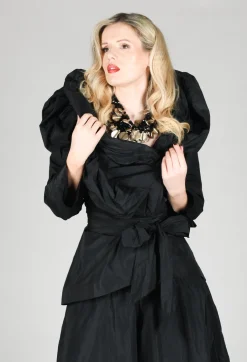 Tiered Jacket in Black