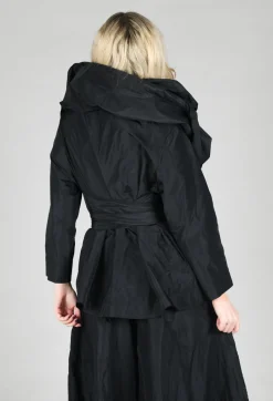 Tiered Jacket in Black