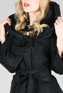 Tiered Jacket in Black