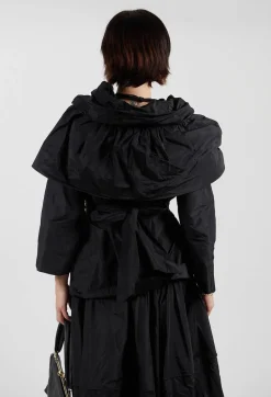 Tiered Jacket in Black