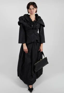 Tiered Jacket in Black