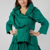 Tiered Jacket in Green