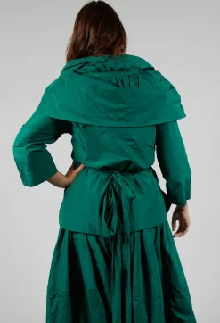 Tiered Jacket in Green