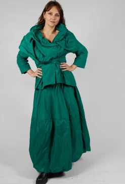 Tiered Jacket in Green