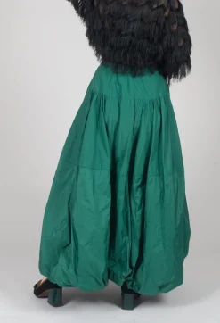 Tiered Maxi Skirt in Green