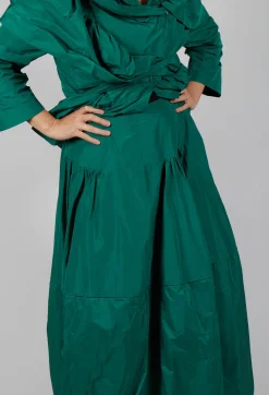 Tiered Maxi Skirt in Green