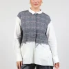 Timani Blouse in Night orange Check