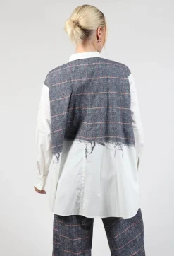 Timani Blouse in Night orange Check