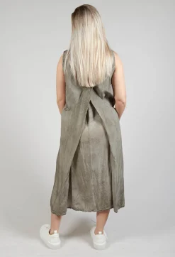 Toga Dress in Hay Cloud