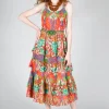 Tonique Dress in Red Floral Print