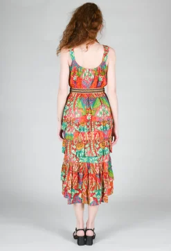Tonique Dress in Red Floral Print
