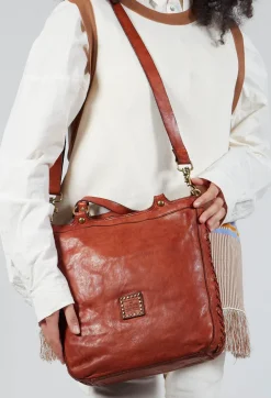 Top Handle Bag in Cognac