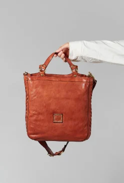 Top Handle Bag in Cognac
