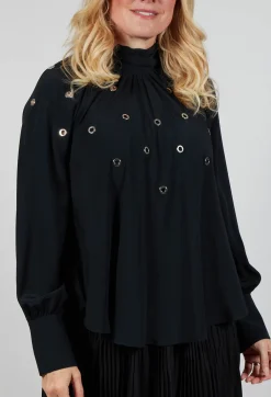 Torre Blouse in Black