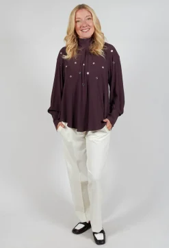 Torre Blouse in Purple
