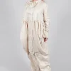 Treasury Drape Coat in Cream