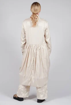 Treasury Drape Coat in Cream
