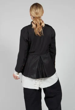 Treasury Pleat Jacket in Black