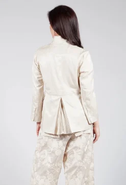 Treasury Pleat Jacket in Cream