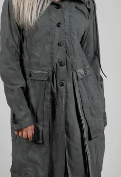 Trench Coat in Pencil Cloud