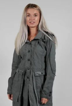 Trench Coat in Pencil Cloud
