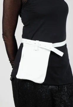Trouser Detail Bag in White