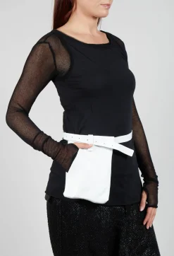 Trouser Detail Bag in White