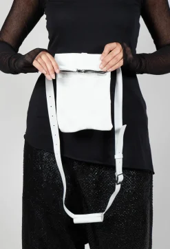 Trouser Detail Bag in White
