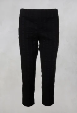 3/4 Trousers in Stripe / Navy