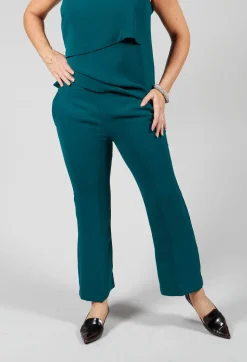 Trousers in Verde Bottiglia
