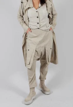 Trousers with Statement Pockets in Eraser