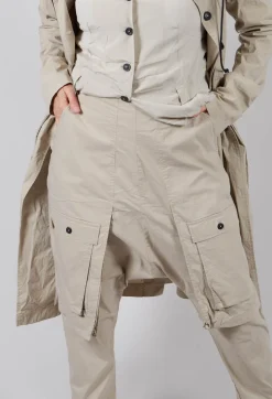 Trousers with Statement Pockets in Eraser