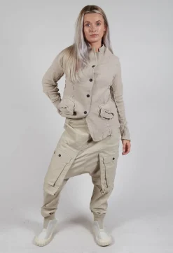 Trousers with Statement Pockets in Eraser