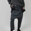 Trousers with Suspenders in Coal Cloud