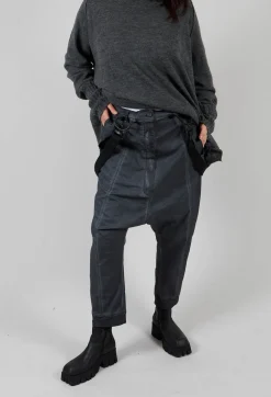 Trousers with Suspenders in Coal Cloud