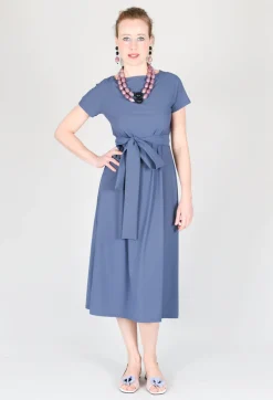 T-Shirt Dress in Midnight Blue